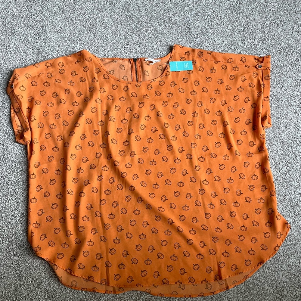 Maurices PUMPKIN Blouse - perfect for fall!
